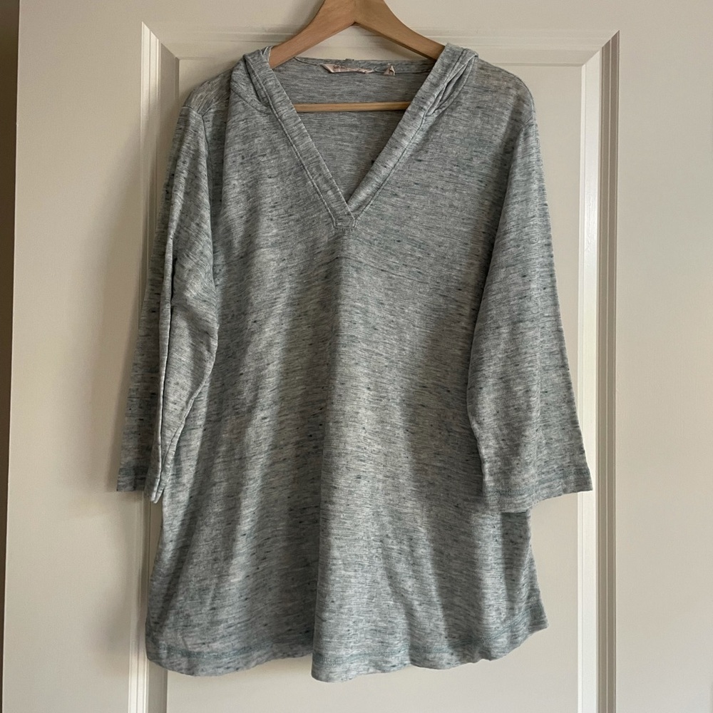 Soft Surroundings Hooded Pullover Top